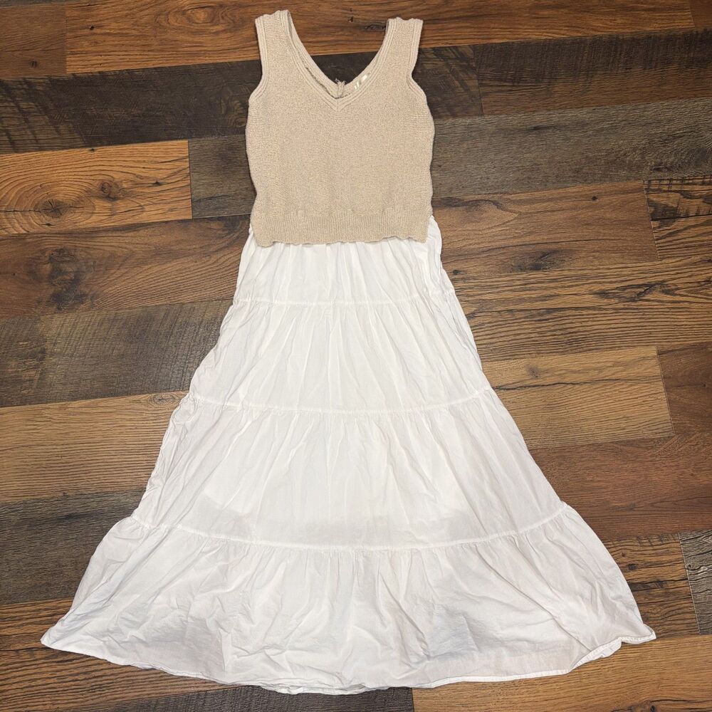 Emma & Posh Mixed Media Maxi Dress